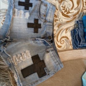 Distressed Jean Shorts
